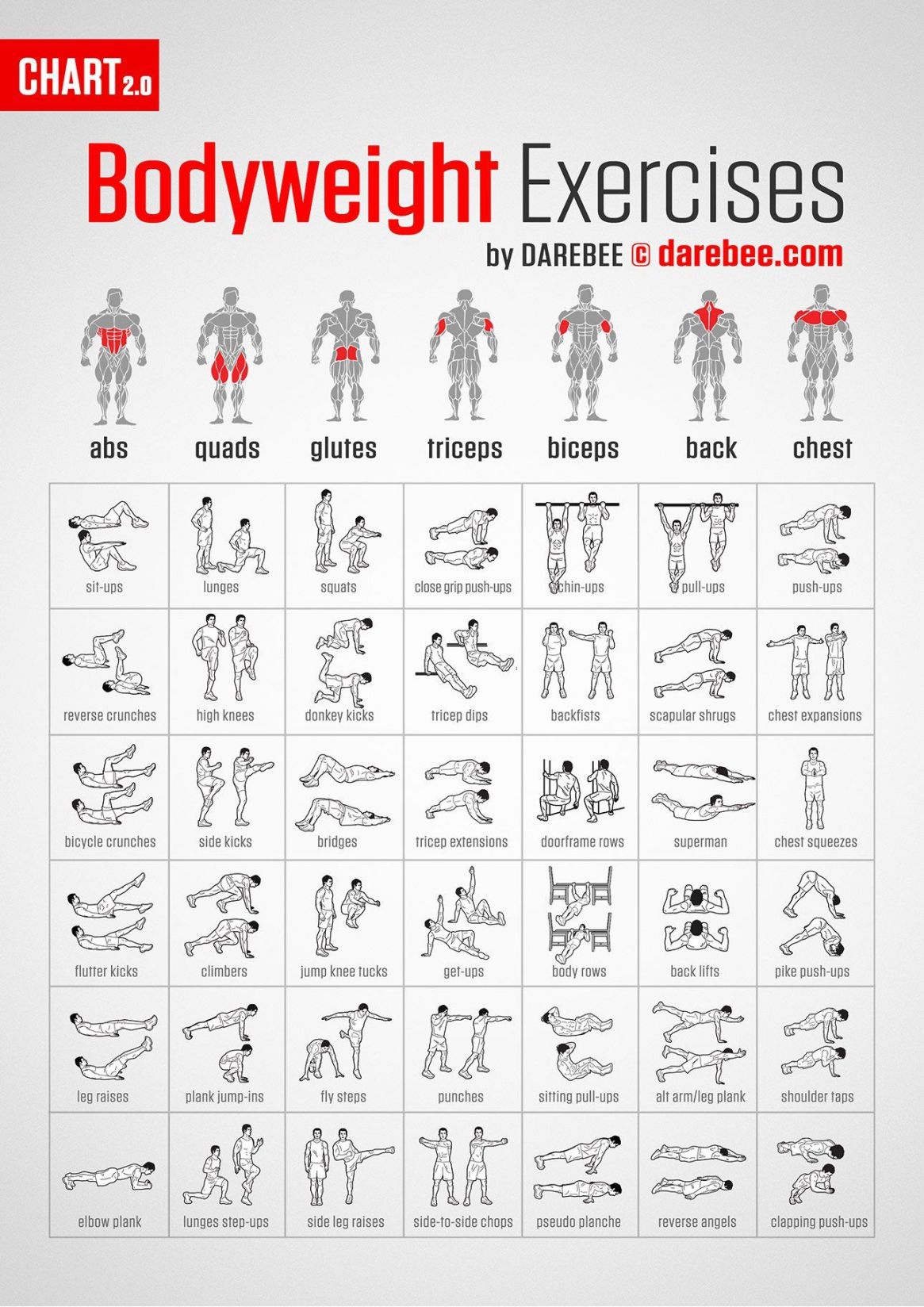 Bodyweight Exercises by Darebee